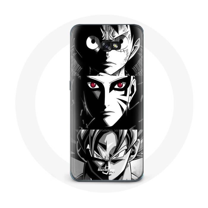 Coque - Maniacase - Samsung Galaxy A3 2017 - Noir et blanc - Anime manga - Souple