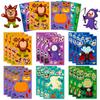 6 Photos/package Halloween Face Change Stickers Holiday Character Puzzle Stickers Children's Fun Halloween Stickers
