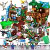 Compatible Lego Bricks: Minecraft Cave, War Village Puzzle for Boys, Birthday Gift