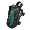Bike Phone Bag Waterproof Top Tube Bag Bicycle Touchscreen Phone Mount Bag Cycling Frame Bag Fits