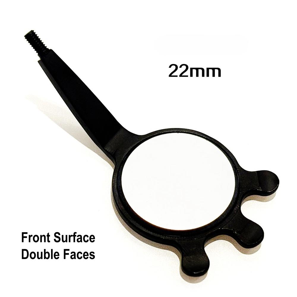 Стоматологический одонтоскоп Зеркало для рта с передней поверхностью с ручкой Уход за полостью рта Осмотр Гигиена Стекло Родиевое зеркало