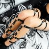 Женские сексуальные ремни для ног, БДМС, бондаж, нижнее белье, подвязки для бедер, готическая фетиш-одежда, экзотические аксессуары, фестивальный костюм для рейва