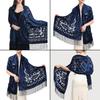 Ethnic Style Shawl Elegant Cheongsam Cape Shawl Versatile Long Tassel Scarf Warm Air Conditioning Room Shoulder Wrap