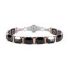 Black Ceramic Tungsten Steel Bracelet Hematite Health Care Link Magnetic Bracelets Bangles Unisex Wristband Luxury Jewelry