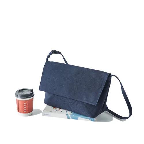 CANVAS FLAP BAG (Navy)