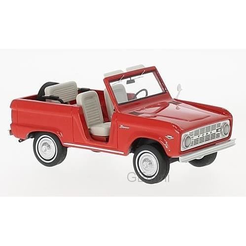 Miniatures montées - Ford Bronco roadster rouge 1966 1/43 NEO