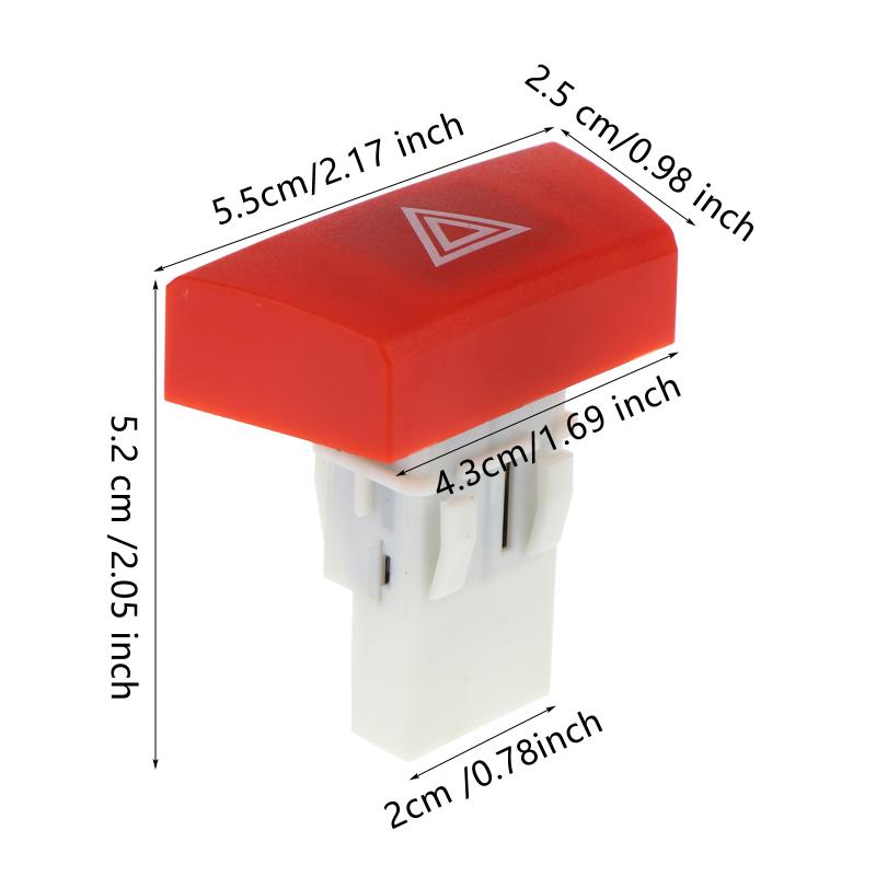  206 Emergency Hazard Light Button 6490 NG Dashboard Switch Replacement Improved Durability for Safe Driving