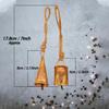 10-Piece Rustic Gold Metal Bell with Rope for DIY Crafts, Vintage Christmas Ornaments and Handmade Wind Chimes, 3.15 Inch Farmhouse Decor