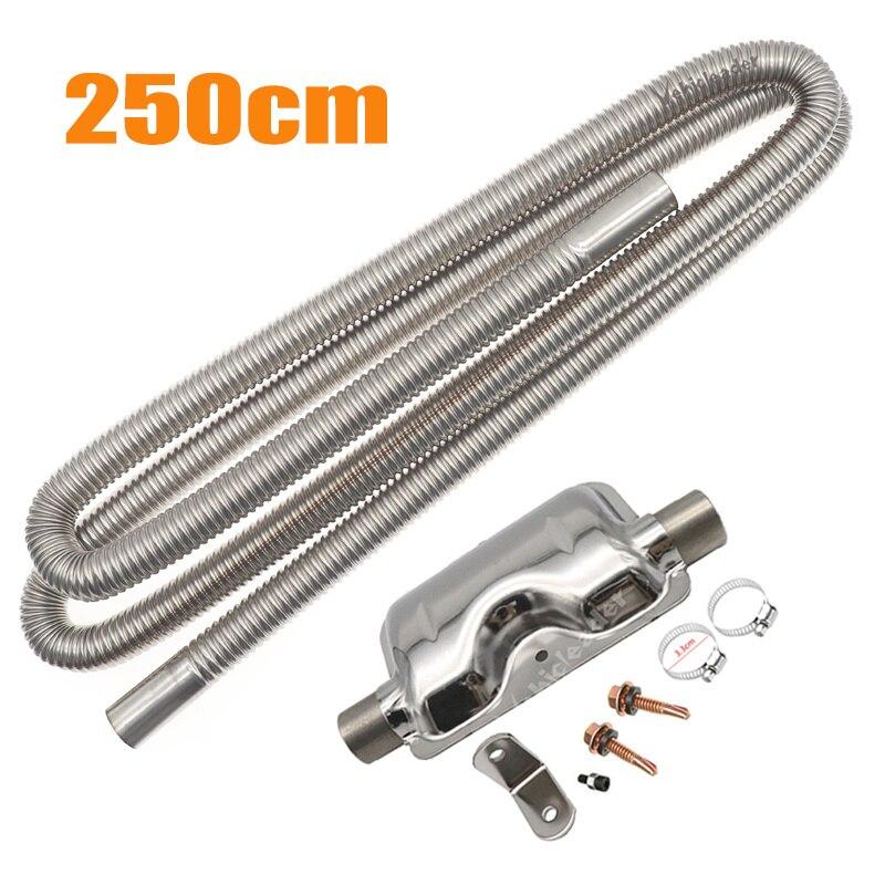 60/100/120/150/200/250/300 см воздушный стояночный обогреватель из нержавеющей стали, выхлопная труба, газовое отверстие для воздушных дизелей, комплект автомобильного обогревателя