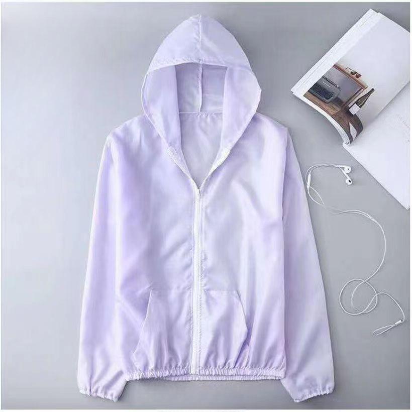 Летняя солнцезащитная одежда из ледяного шелка, женская однотонная ультратонкая дышащая быстросохнущая уличная мужская водонепроницаемая куртка с капюшоном