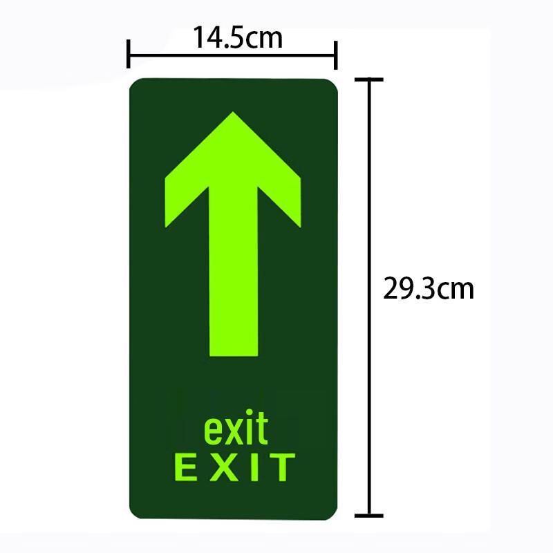 Glow-in-the-Dark Safe Exit Floor Sticker