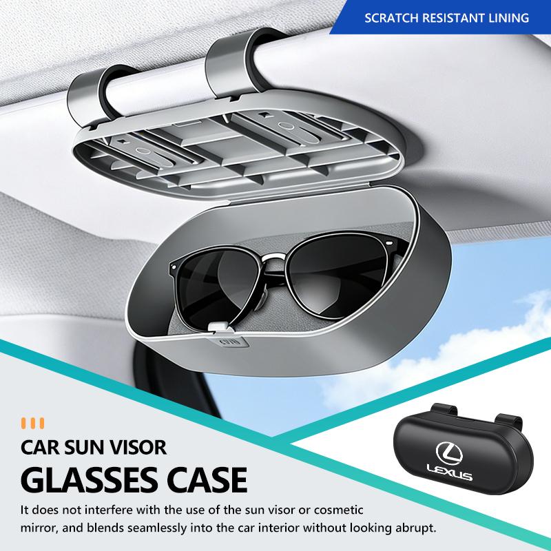 Car Glasses Box Sun Visor Glasses Holder Shock-proof Eyeglasses Storage Case For Lexus UX250h RX450h RX300 GX470 CT200h RX400h JU5
