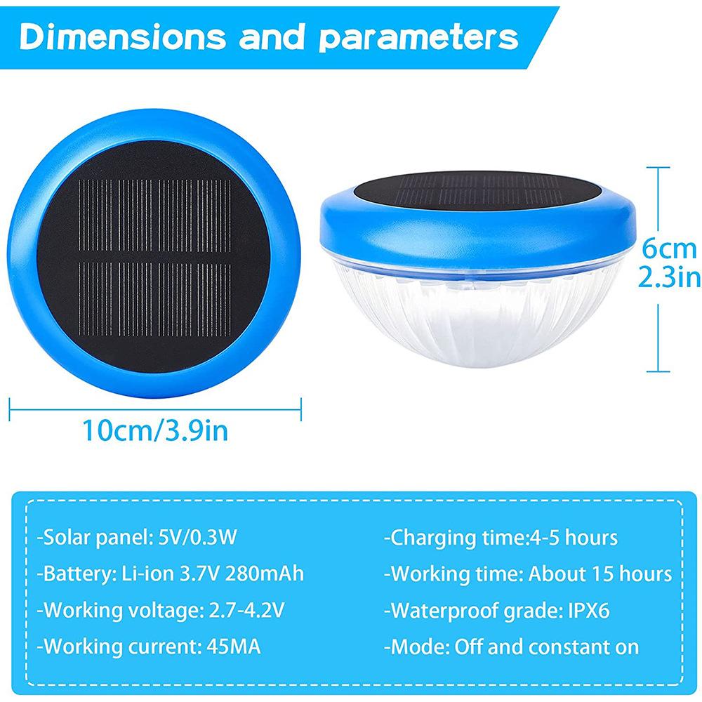 Плавающие солнечные светильники для пруда на открытом воздухе RGB перезаряжаемые декоративные цветные светильники патио бассейн праздничный ландшафтный солнечный светильник