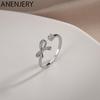 New Butterfly Rings For Women Open Design Zircon Bowknot Ring Wedding Jewelry Gift