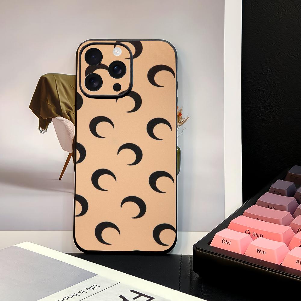 Чехол для телефона Crescent M-Marines Serre Design для iPhone 16 15 14 13 12 11 PRO MAX PLUS Mini, мягкий TPU, приятный для кожи