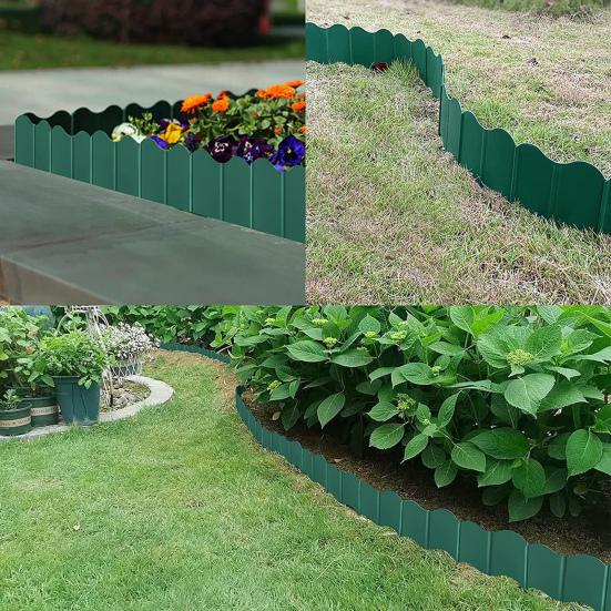 20Pcs Border Fence Easy Installation High Toughness All-Purpose Walkway Landscape Edging Plant Border Yard Supply