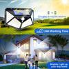 4/6/8/10PCS Outdoor Solar Wall Lights with Motion Sensor IP65 Waterproof 100 LEDs Solar Powered for Garden Yard Street Lighting