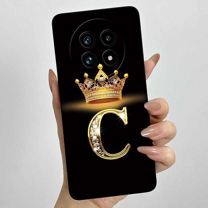 Чехол для телефона из жидкого силикона с буквой-короной для Realme 13 Pro Plus 13Pro 13ProPlus 5G, противоударный, с защитой объектива камеры, мягкая задняя крышка
