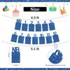 1st Birthday Photo Banner Boys Newborn to 12 Months Birthday Paper Photo Frame Monthly Milestone Bunting Decorations Baby 1st Bday Picture Banner
