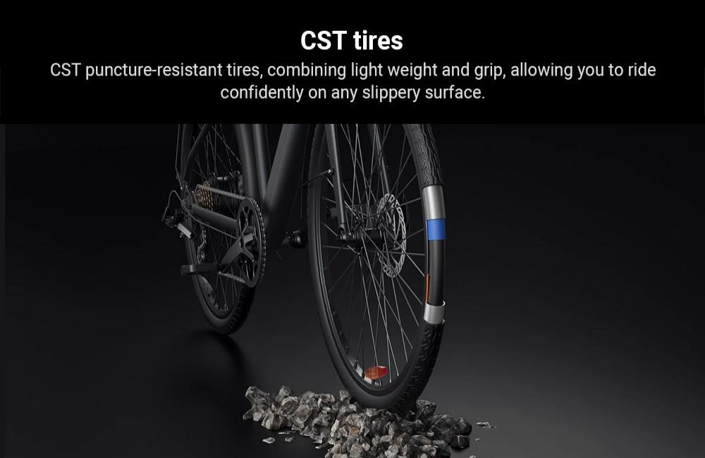 DYU Stroll 1 Electric Bike, 250W Motor, 36V 9Ah Battery, 700*38C CST Tire, 25km/h Max Speed, 100km Range