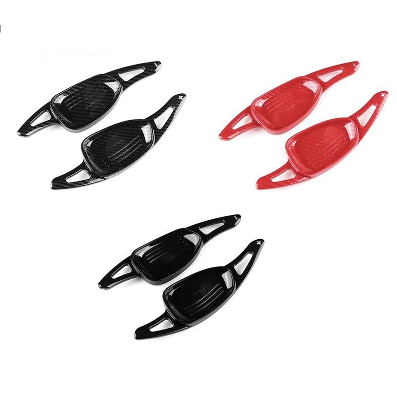 2pcs Car Steering Wheel Shift Paddle For Cupra For Cupra FOR Ateca For Cupra FOR Formentor 21-25 Carbon Fiber Black Carbon Fiber
