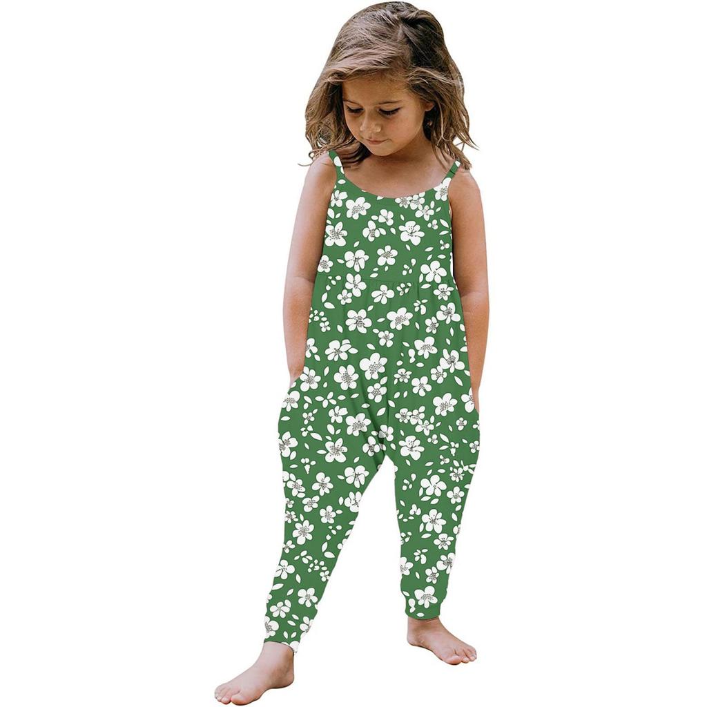 Летний комбинезон без рукавов для маленьких девочек, комбинезон, одежда