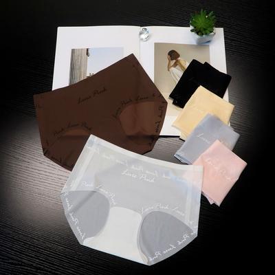 Женские тонкие цельные трусы из хлопка Ice Silk с заниженной талией и подъемом бедер