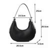 Yogodlns New Niche Shoulder Bag for Women Fashion Underarm Bag Designer Half-moon Bags Trendy Luxury Armpit Handbag