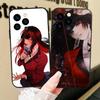 Чехол для телефона K-Kakegurui из аниме для IPhone 17 Air 16 15 14 13 Pro Max 11 12 Черный Силиконовый Чехол