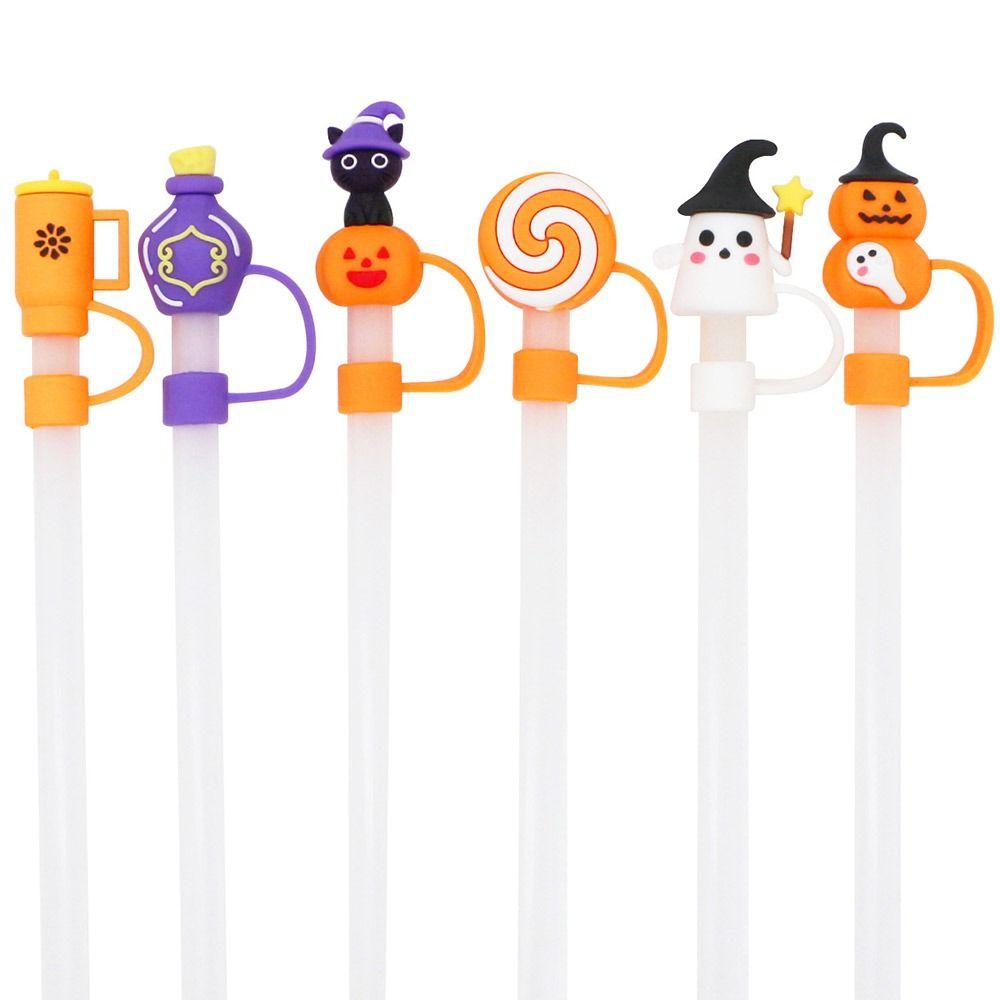 10mm Splash-proof Straw Cap Halloween Straw Stoppers New Straw Tips Cover