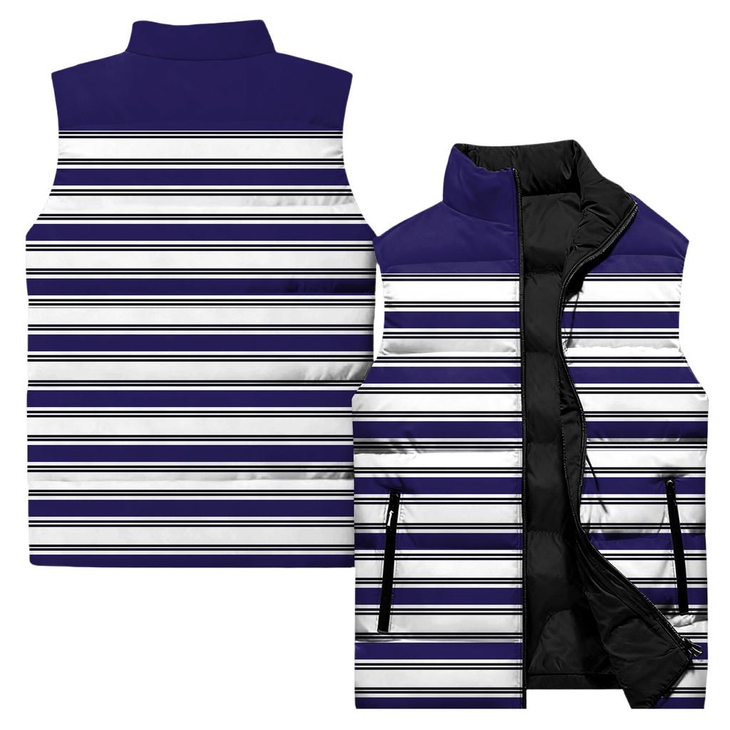 Ladies' Casual And Fashionable Sleeveless Vest Conventional Pattern Cotton Jacket