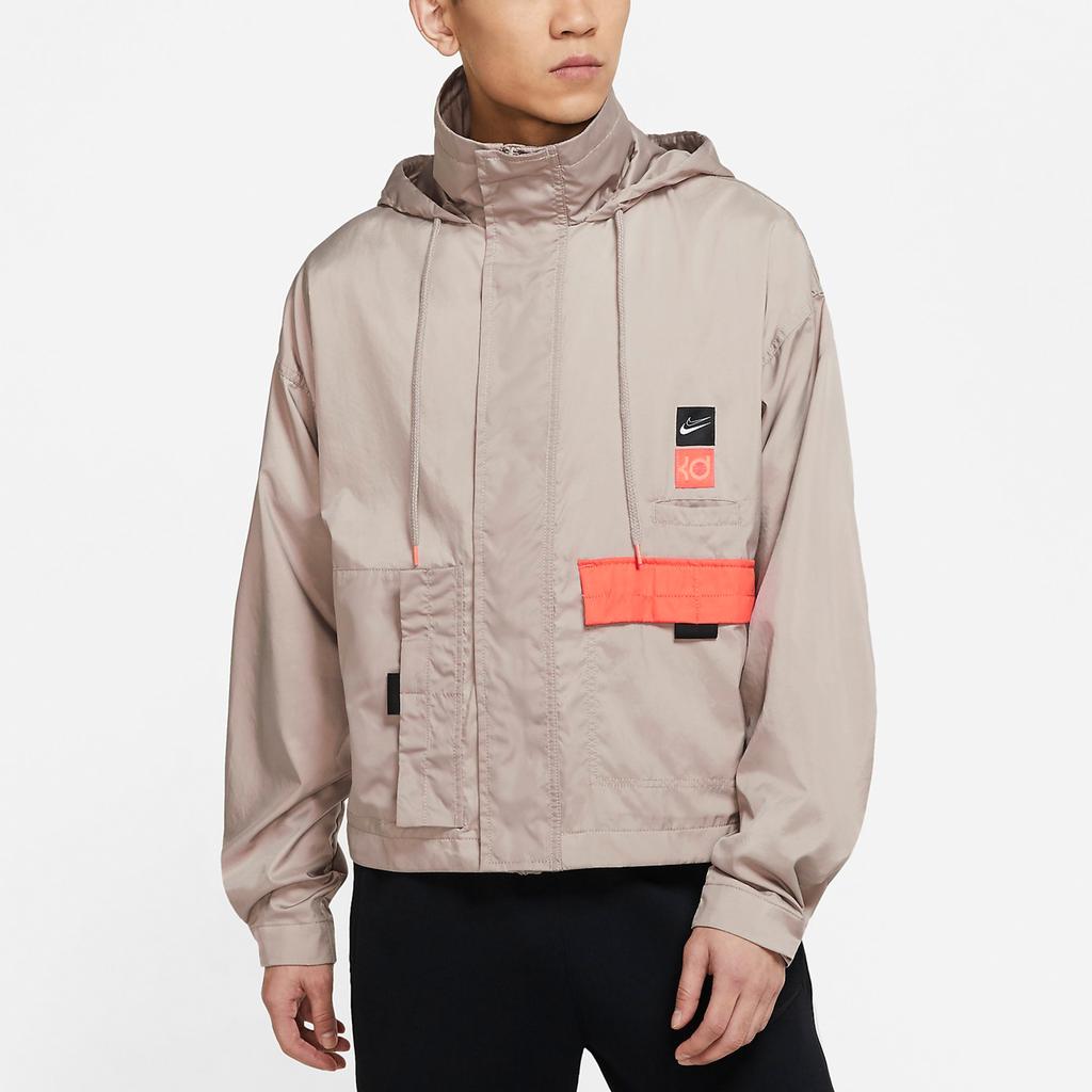 Nike KD Swoosh тканая баскетбольная куртка с вышивкой Мужская верхняя одежда цвета хаки CV2404-245