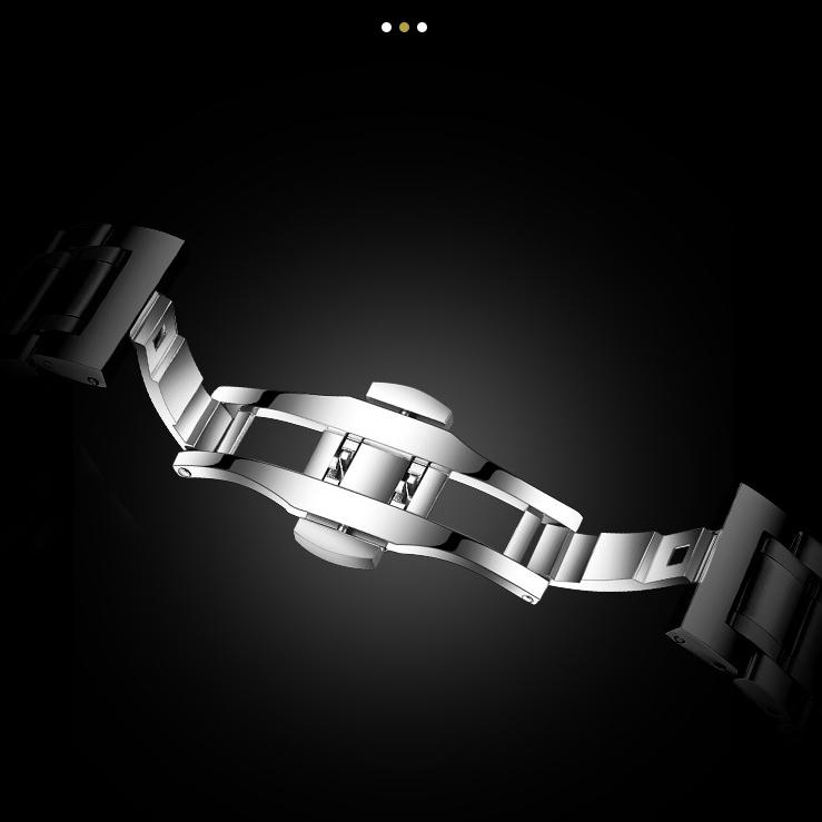 ABORNI WATCH Мужские деловые светящиеся в темноте водонепроницаемые стальные мужские часы с хронографом Кварцевые часы