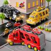 Wind-up Cars Toy Engineering Trucks Heavy Trucks Police Car Fire Trucks Music Light Model Set Puzzle Toys Boys Kids Gifts