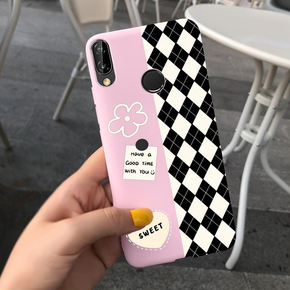 Чехол для Huawei P20 Lite Nova 3e ANE-LX1 ANE-LX2 Милый Мультяшный Конфетный Цвет Силиконовые Чехлы для Телефона Для Huawei P20lite Мягкая TPU Обложка
