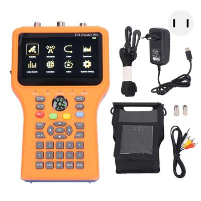 Цифровой спутниковый искатель Satellite Finder V8 FINDER PRO2 FTA DVB S2X измеритель сигнала с 4,3-дюймовым ЖК-экраном Функция