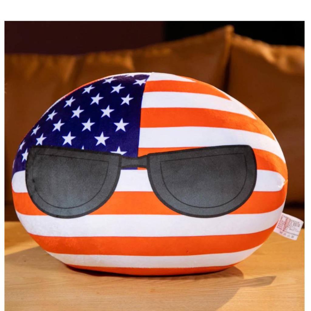 20-30 см Кавайная Плюшевая Игрушка Polandball Страна Шар Un США СССР Франция Россия Великобритания Южная Корея Япония ЕС Канада Италия Кукла Подарки для Детей