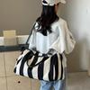 Ретро полосатая женская дорожная сумка большой вместимости, прочная оксфордская сумка-трансформер через плечо для поездок на выходные и ежедневных поездок на работу CLE