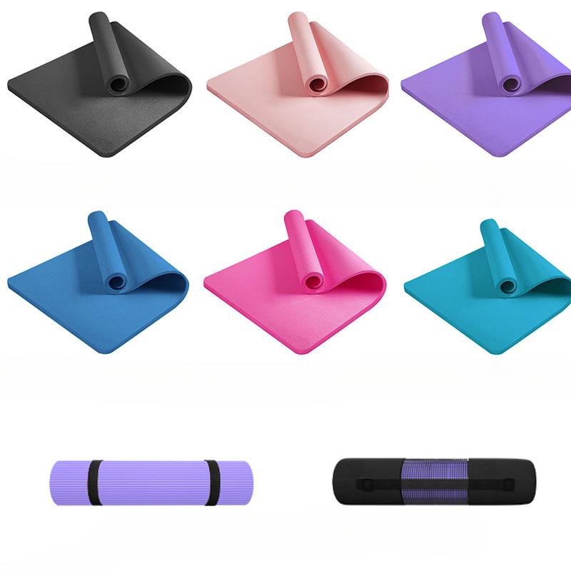 Home Yoga Mat for Men, Thickened Shock-absorbing Anti-slip Mat, Lengthened and Widened, Women's Fitness Skipping Floor Mat