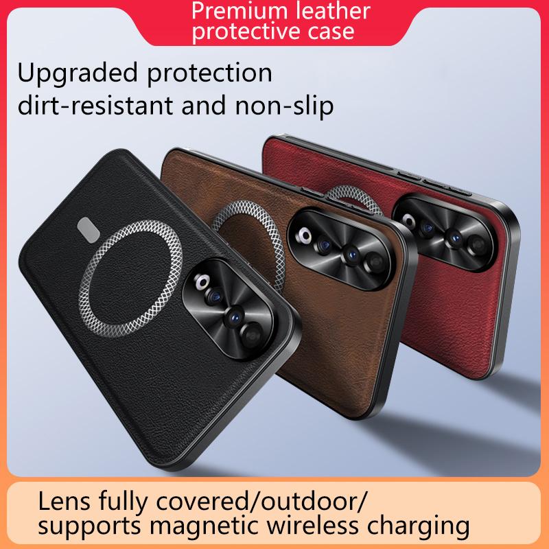 Для Honor 90 90 Pro 90 GT кожаный чехол-книжка с полной защитой, магнитный, водонепроницаемый, противоударный, с защитой от отпечатков пальцев