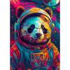 Poster Cartoon Cute Animals Astronaut Space Wall Art Canvas Painting Prints Pictures for Modern Living Room Home Decor Frameless