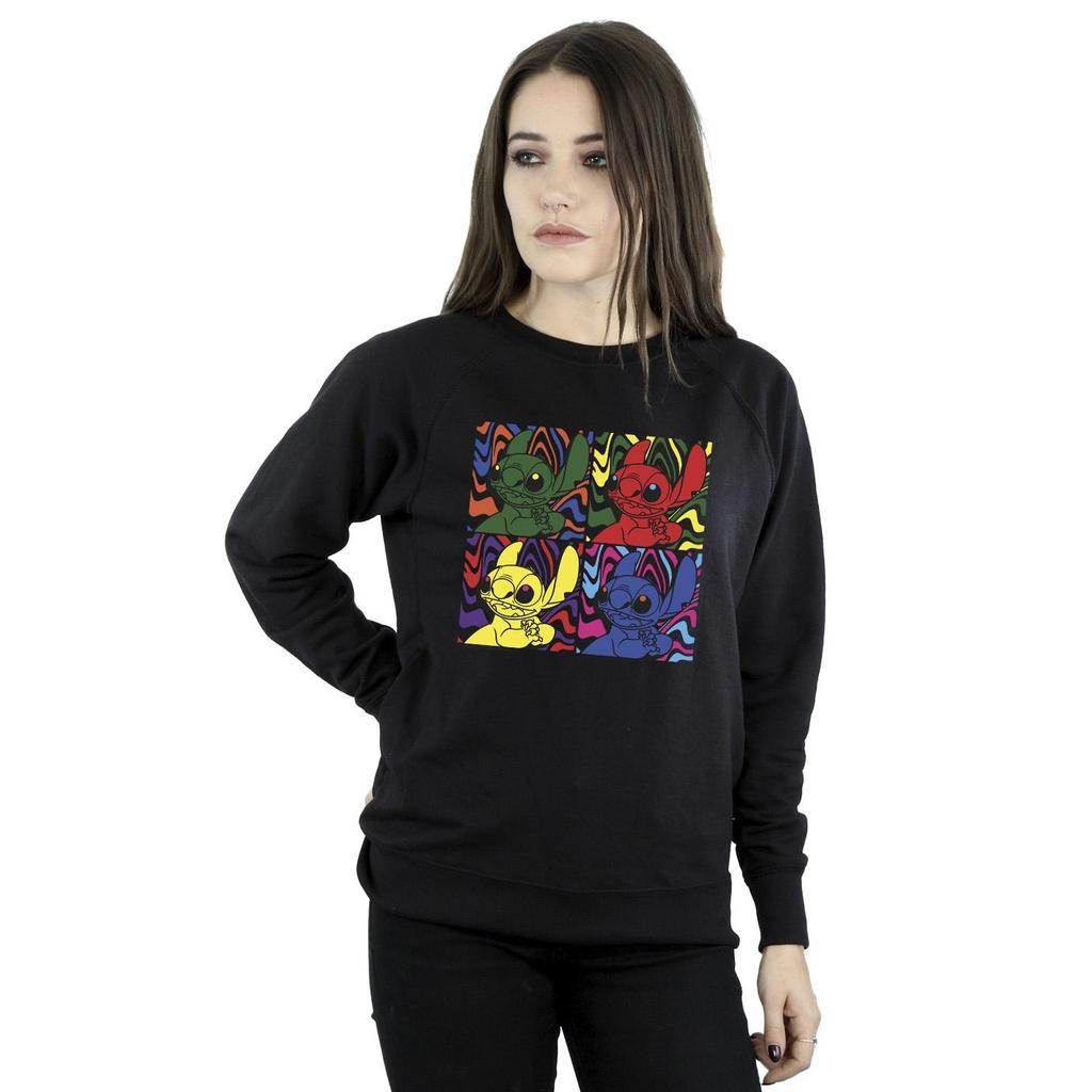 Disney Womens/Ladies Lilo & Stitch Pop Art Sweatshirt