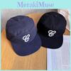 Embroidery Black Retro Cotton Cap Letter Design Breathable Streetwear Material