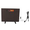 Chicken Coop Heater Brown Manual Control 150W 4 Modes Digital Display Timer Function Anti Dumping