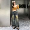 High-waisted Wide-leg Jeans for Women's Spring High-waisted Loose and Thin Wide-leg Pants for Women's Spring Mopping Jeans for Women