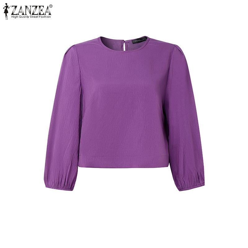 ZANZEA Women 3/4 Sleeve Blouse and Skirts Summer Two Piece Suit Sets