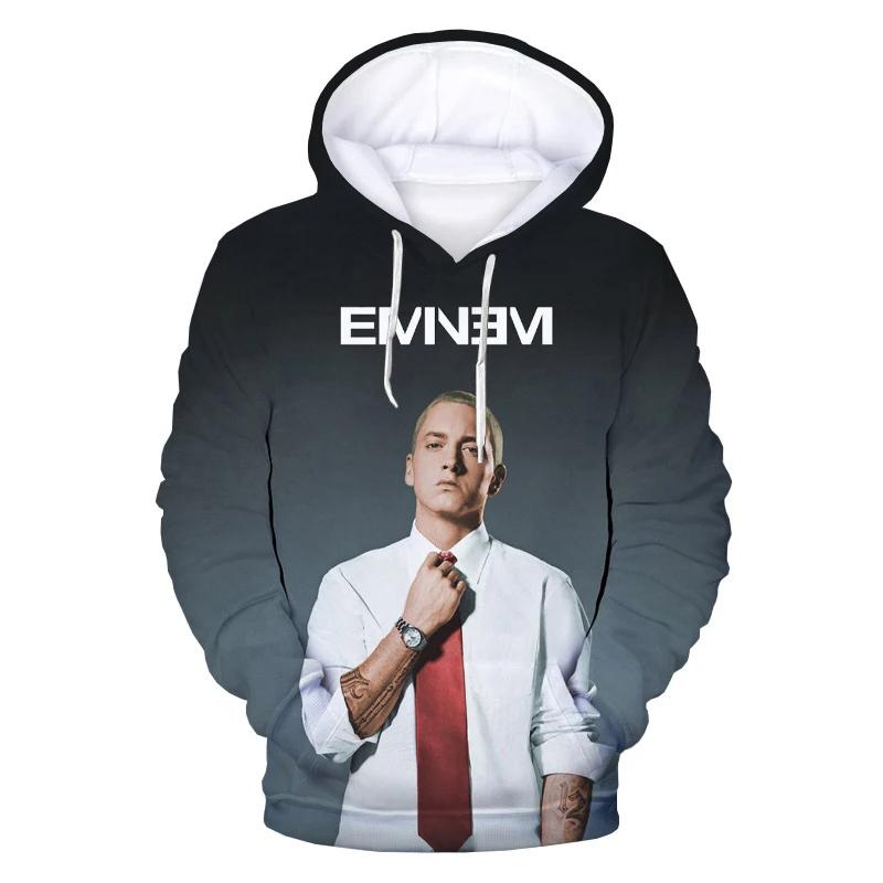 Rapper-Themed 3D-Printed Hoodie – Men’s Casual Street-Style Oversized Fleece-Lined Pullover, Hip-Hop Inspired Sportswear