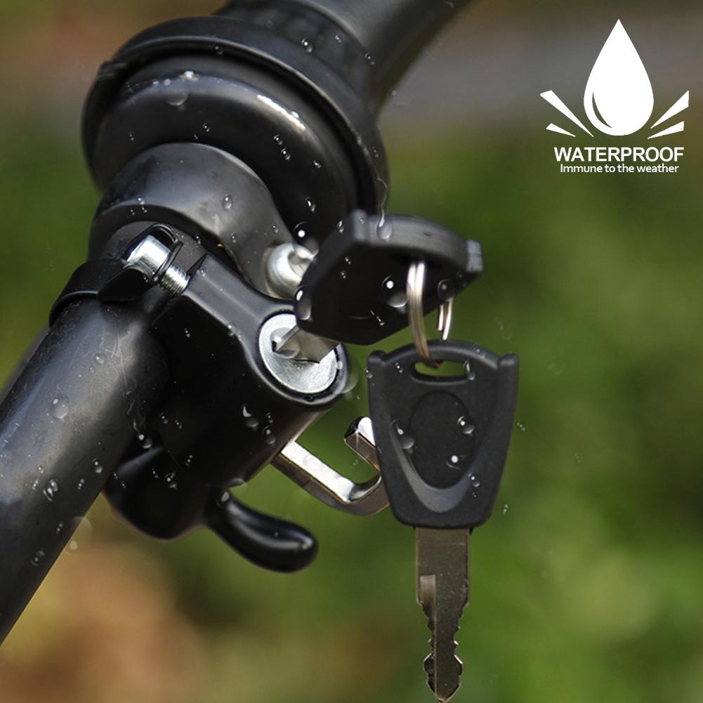 Creative Anti-theft Helmet Lock Handlebar Mount Motorcycle Electric Motorbike Universal Security Metal Lock with Keys