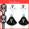 Halloween Luminous Skull Skeleton Child Cosplay Costume Jumpsuits Cloak Party