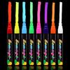 8 шт., жидкий меловой маркер, стираемый квадратный наконечник, разноцветный светодиодный маркер для доски, флуоресцентная неоновая ручка, магазинные принадлежности